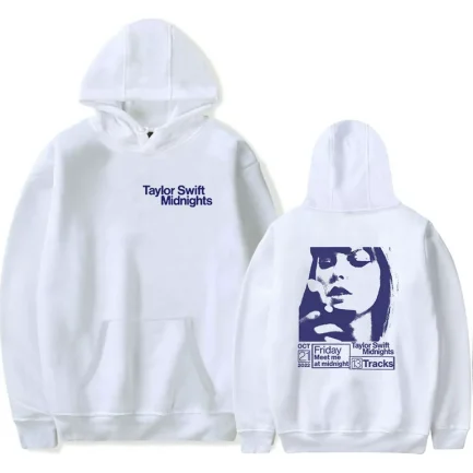 Taylor swift Midnights Hoodie White