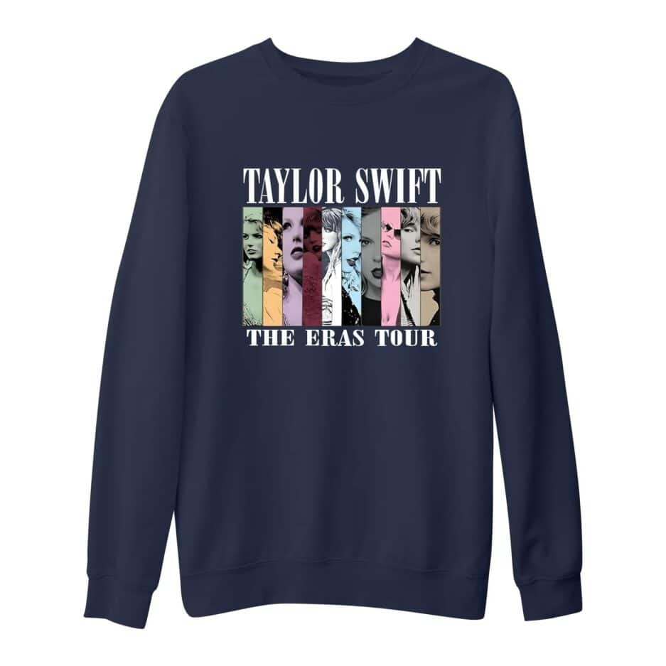 Taylor Swift Washed Blue Sweatshirt Eras Tour